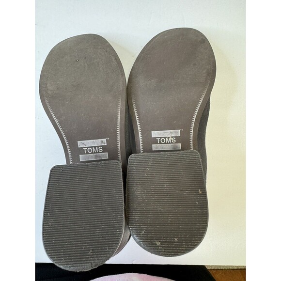 TOMS Women's Toms LACY Gray Suede Ankle Fashion Boots, Size 8,Zip Back - Picture 7 of 12